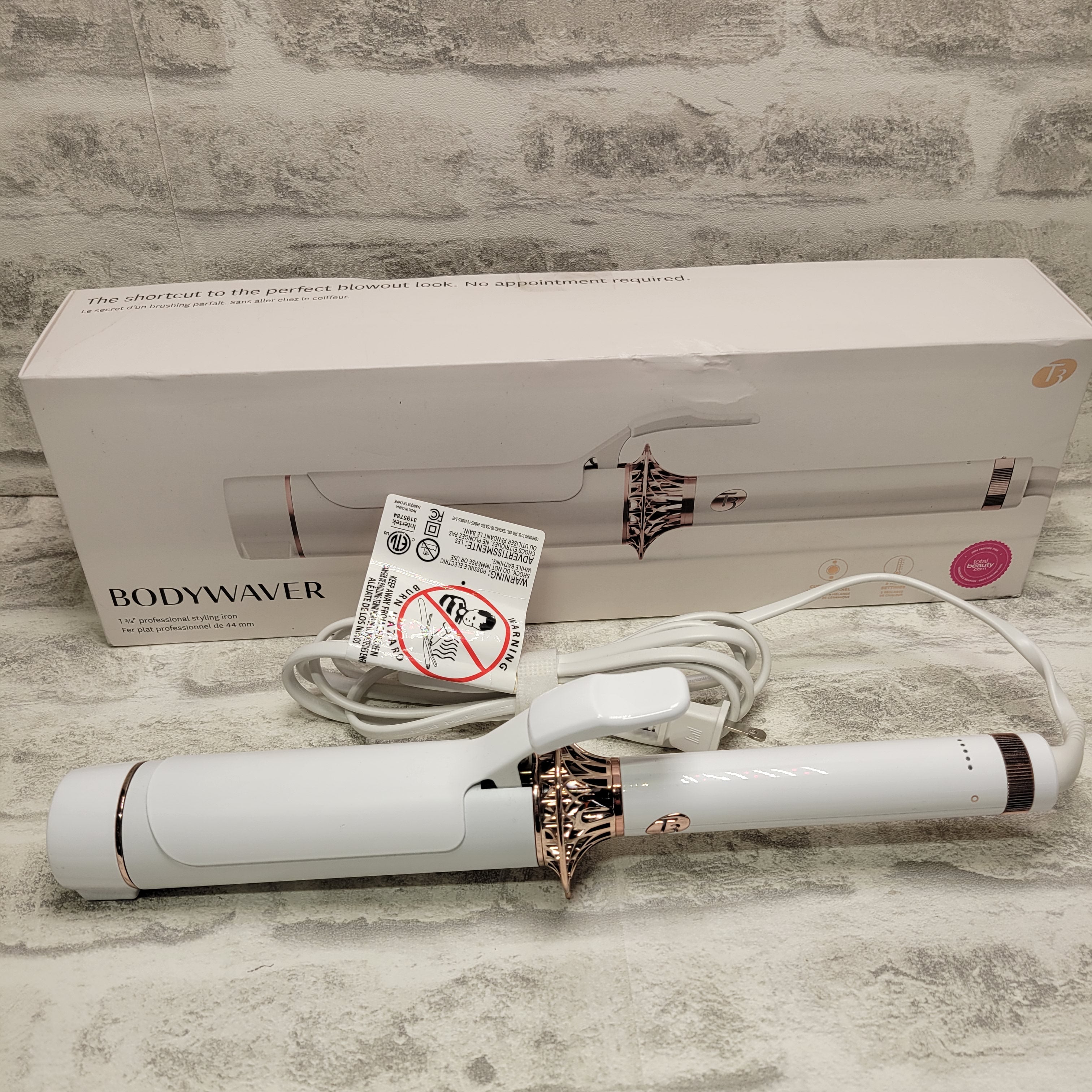 T3 - BodyWaver 1.75" Custom Blend Ceramic Iron with Hollow Clip Barrel (7602347966702)